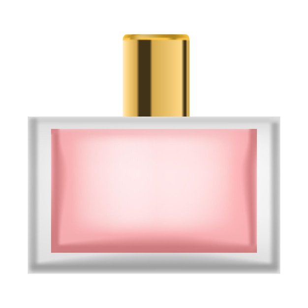 Vetor Ícone de garrafa de perfume vermelho homem ilustração realista do ícone vetor de garrafa de perfume vermelho homem para web design isolado em fundo branco