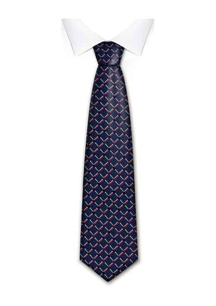 Vetor Ícone de gravata de negócios ilustração realista do ícone de vetor de gravata de negócios para web design isolado no fundo branco