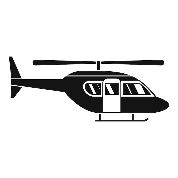 Vetor Ícone de helicóptero da cidade simples ilustração do ícone vetor de helicóptero da cidade para web design isolado em fundo branco