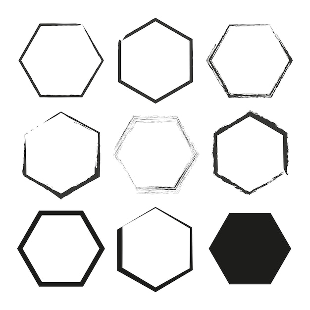 ícone de hexágono ilustração vetorial EPS 10 imagem de estoque