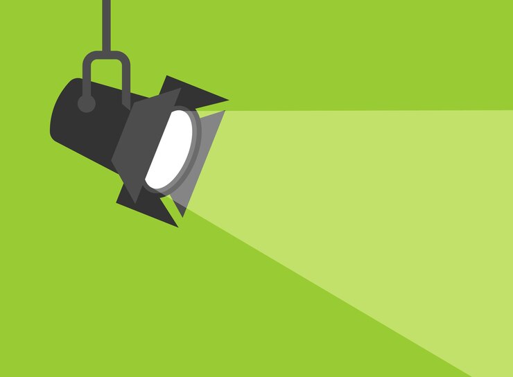 Vetor ícone de iluminação da lâmpada em ilustração vetorial de holofotes de estilo simples em fundo isolado conceito de negócio de sinal de energia floodlight
