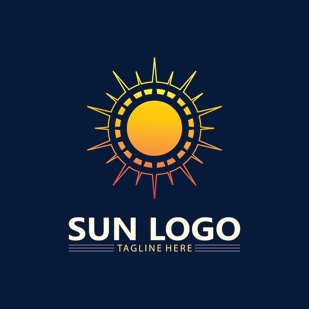 Ícone de ilustração vetorial de sol