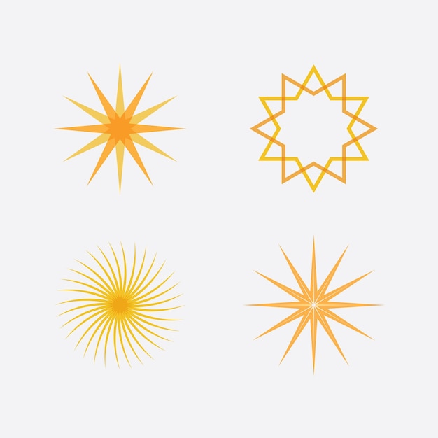 Ícone de ilustração vetorial de sol