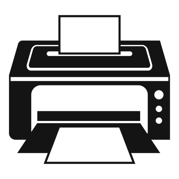 Vetor Ícone de impressora simples ilustração do ícone vetorial de impressora para web