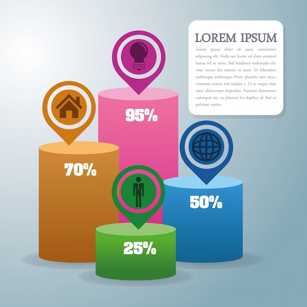 Ícone de infografia