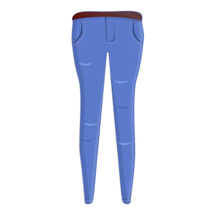 Vetor ícone de jeans feminino ícone vetorial de jeans feminina para design web isolado em fundo branco