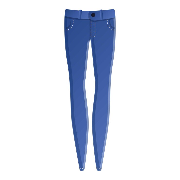 Vetor ícone de jeans ícone vetorial de jeans para design web isolado em fundo branco