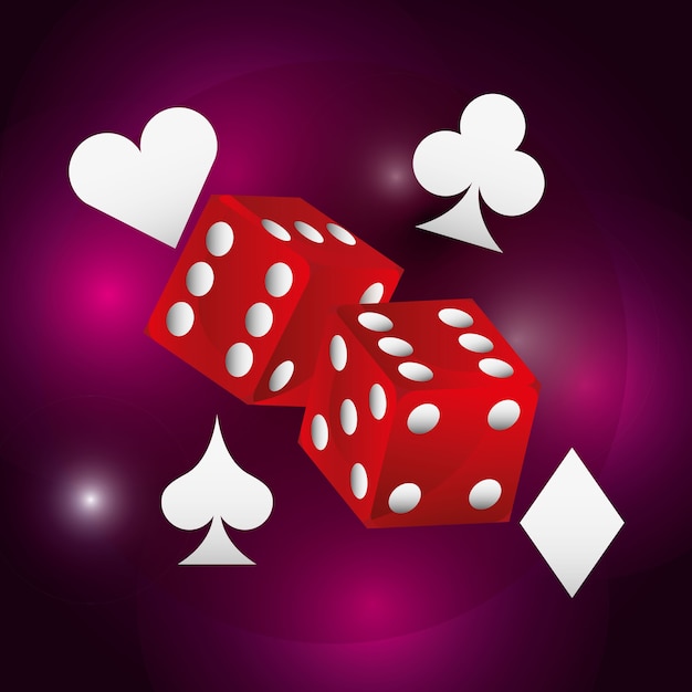 ícone de jogo de casino de dados