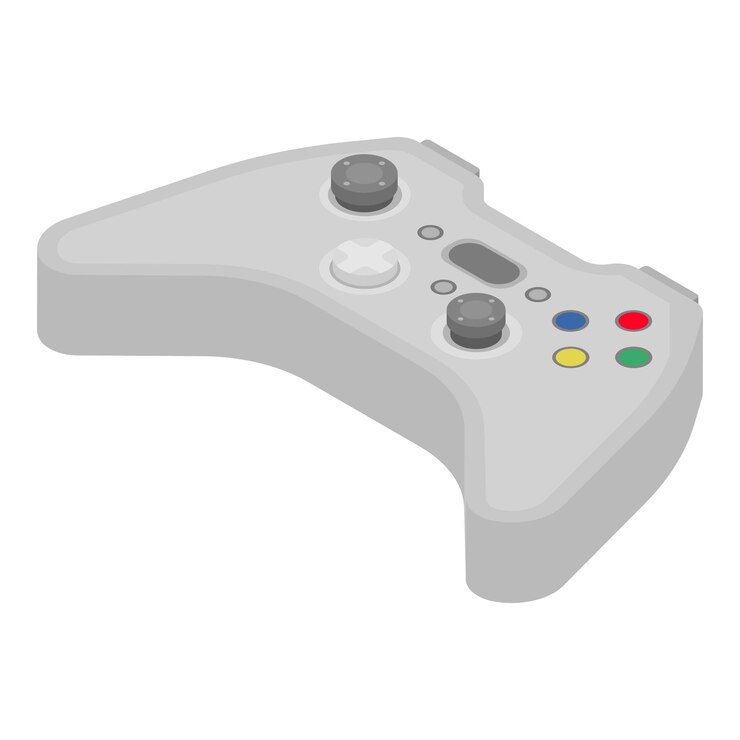 Vetor ícone de joystick de videogame isométrico do ícone vetor de joystick de videogame para web design isolado em fundo branco