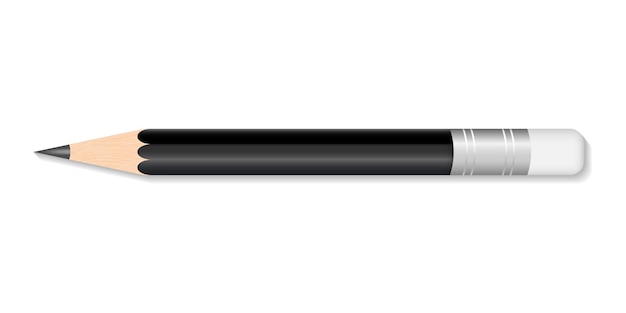 Vetor Ícone de lápis em estilo simples ilustração vetorial de equipamentos de educação em fundo isolado conceito de negócio de sinal de ferramenta de desenho