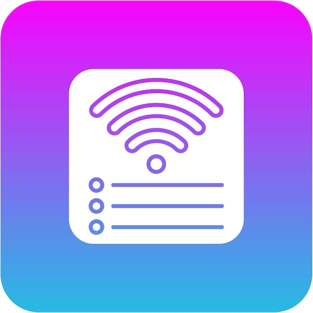 Vetor Ícone de ligação wi-fi