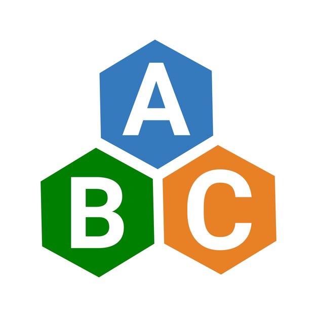 Ícone de língua abc logotipo vetorial editável