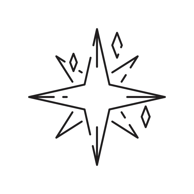 Vetor Ícone de linha de estrela de natal ou estilo de logotipo signo e símbolo de alta qualidade em um fundo branco pictograma de contorno vetorial de ano novo feliz para infográfico