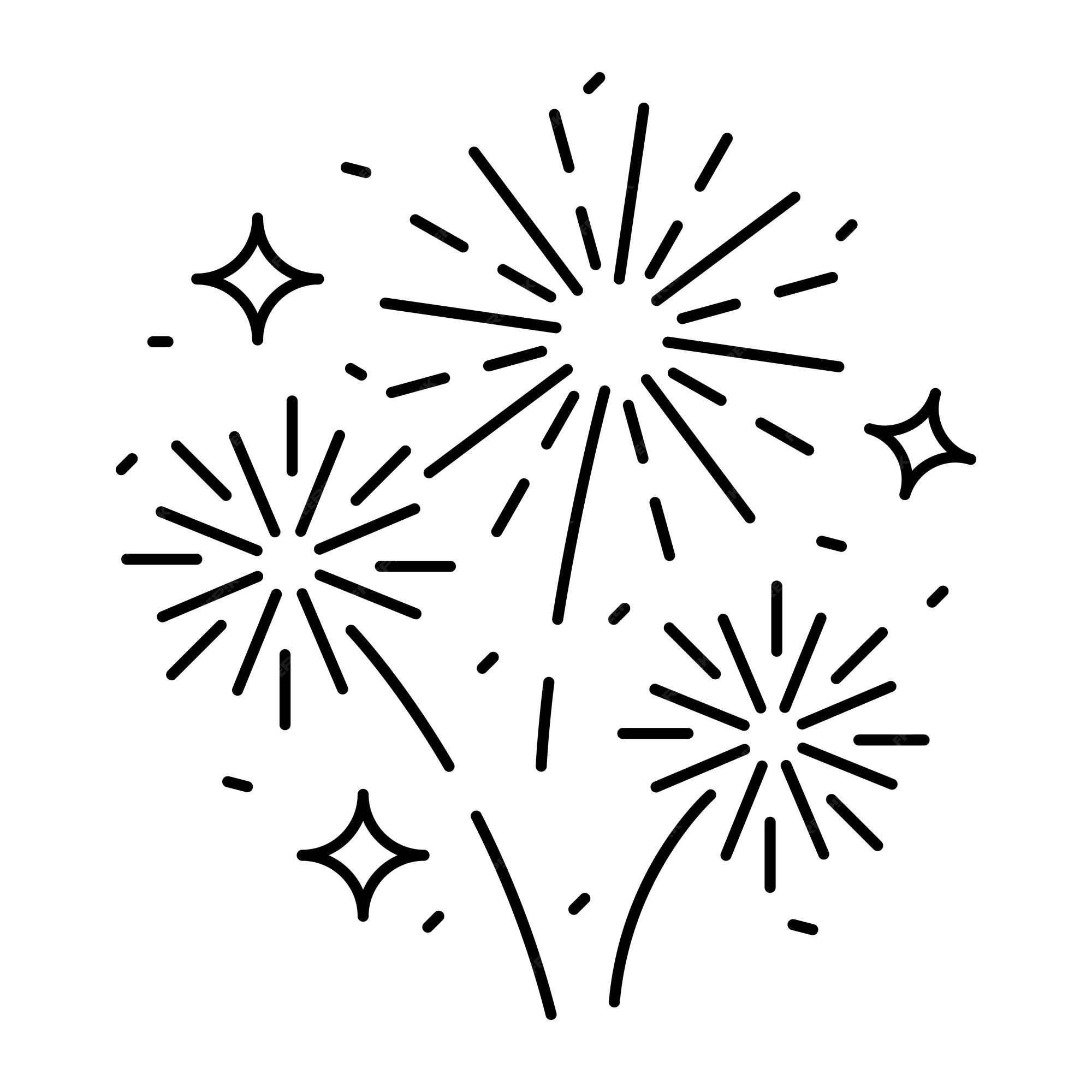 Ícone Linear De Fogo De Artifício. Pirotecnia, Fogos De Artifício.  Ilustração De Linha Fina. Símbolo De Contorno. Desenho De Contorno Isolado  De Vetor Ilustraciones svg, vectoriales, clip art vectorizado libre de  derechos.