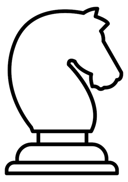 Figura de cavalo de xadrez 2d em AutoCAD, CAD (28.62 KB)