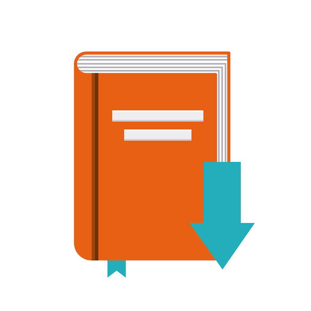 Ícone de livro. Design de audiolivros. Gráfico de vetor