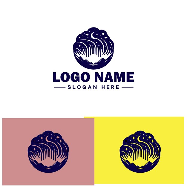 Vetor Ícone de logotipo da nuvem gráficos de arte vetoriais para aplicativos de marca de negócios modelo de logotipo de ícone da nuvem do céu