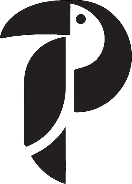 Vetor Ícone de logotipo de bico em negrito