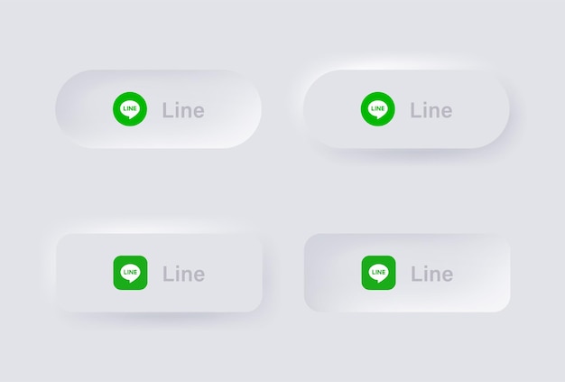 Ícone de logotipo wechat neumorfo para logotipos de ícones de mídia social populares em botões de neumorfismo ui ux