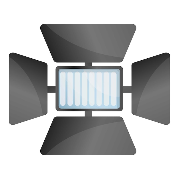 Vetor Ícone de luz de estúdio caricatura de ícone vetorial de luz do estúdio para design da web isolado em fundo branco