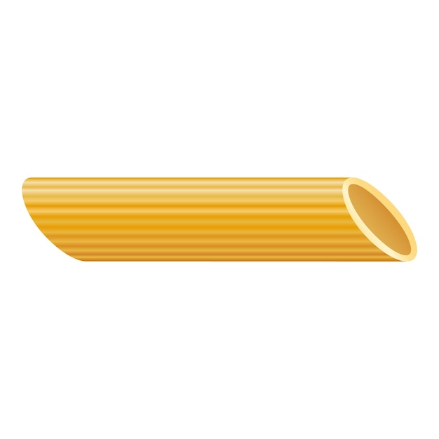 Ícone de macarrão penne ilustração realista do ícone vetor de macarrão penne para web design isolado em fundo branco