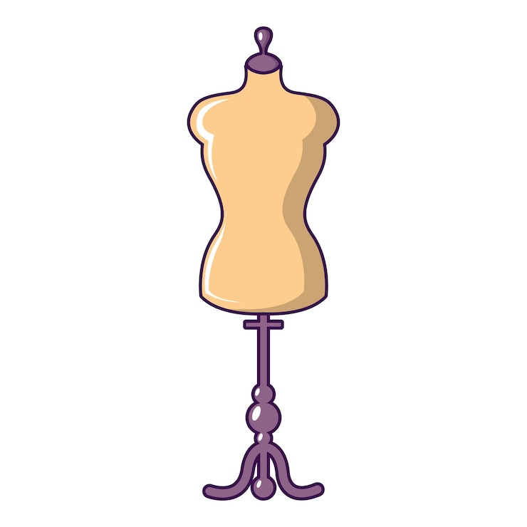Vetor ícone de manequim ilustração de desenho animado do ícone vetorial de manequim para web design