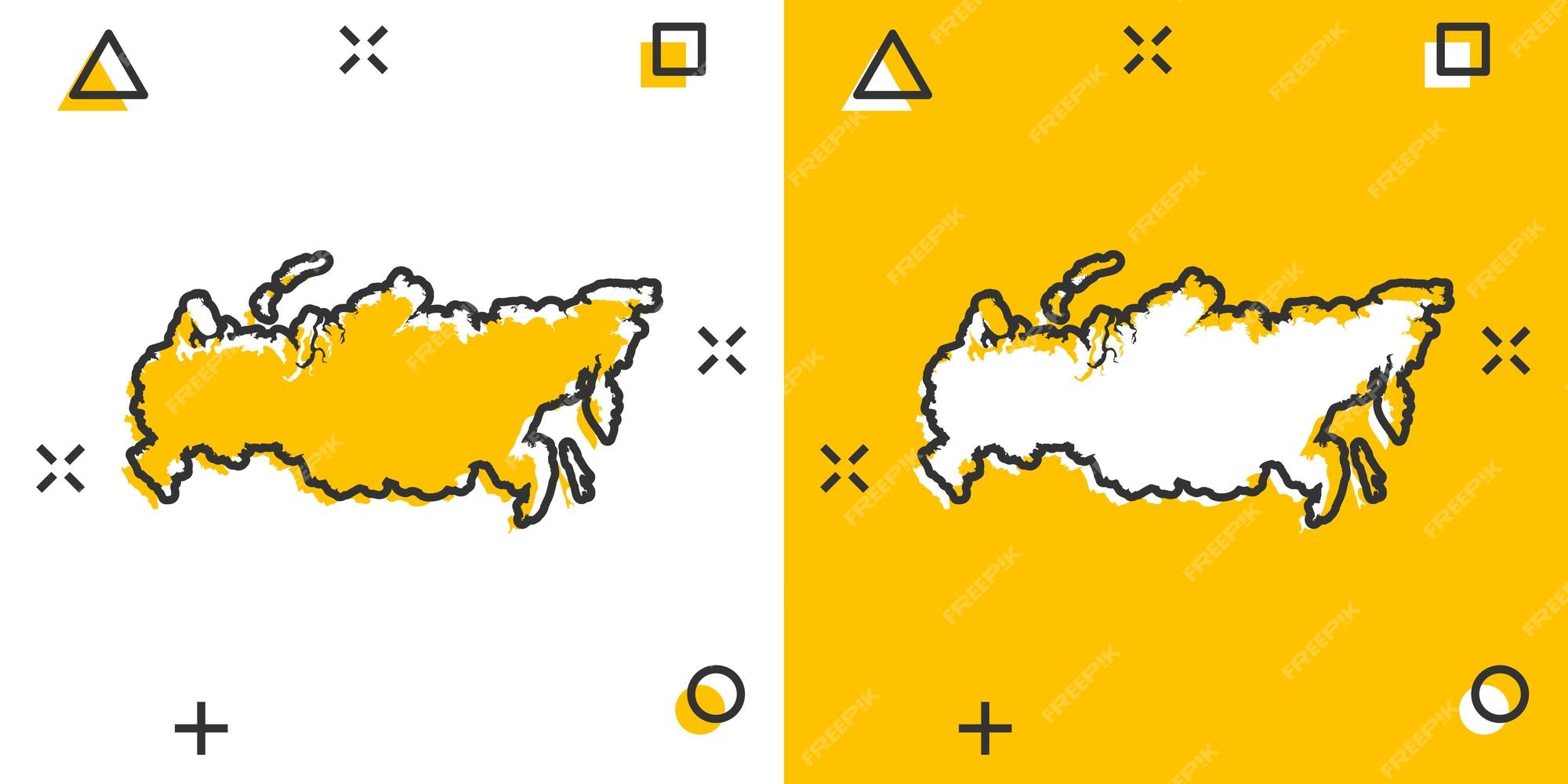 Federação Russa Detalhada Mapa Político - Arte vetorial de stock e