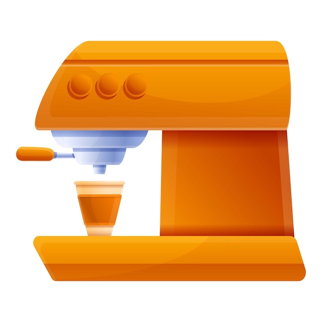 Vetor Ícone de máquina de café de equipamento desenho animado de ícone vetor de máquina de café de equipamento para web design isolado em fundo branco