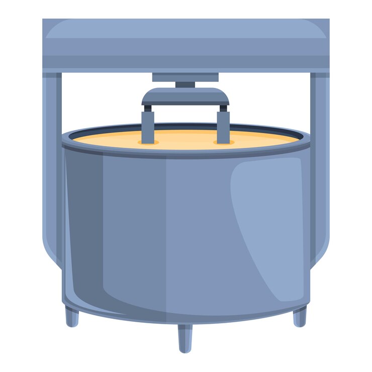 Vetor ícone de máquina de queijo de coagulação ícone vetorial da máquina de queixo de coagulación para design web isolado em fundo branco