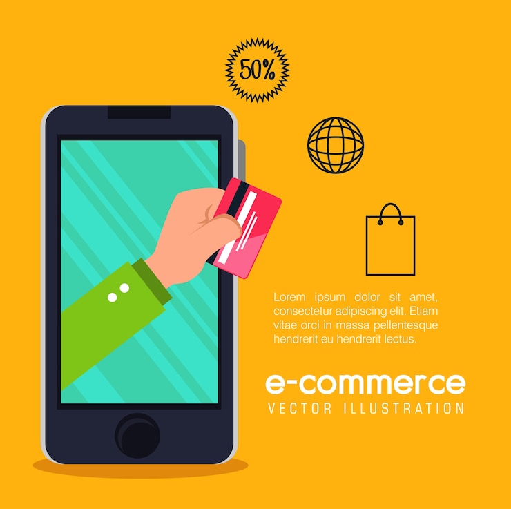 Vetor ícone de marketing de comércio eletrônico