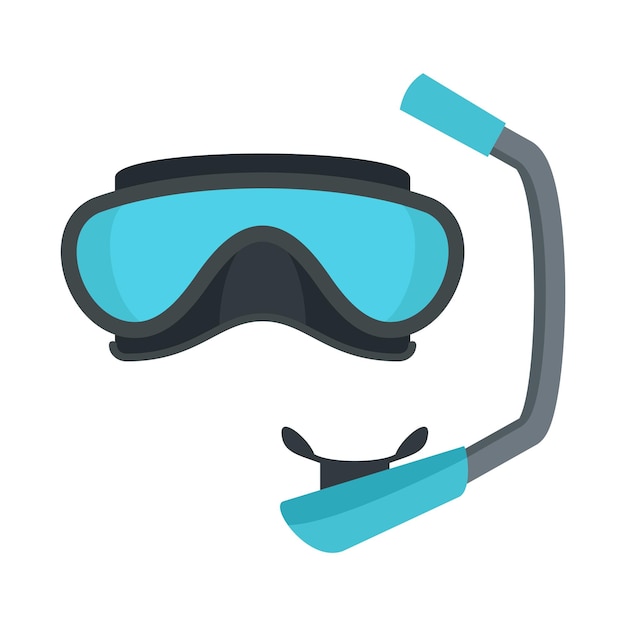 Vetor Ícone de máscara de mergulho ilustração plana do ícone vetor de máscara de mergulho para web design