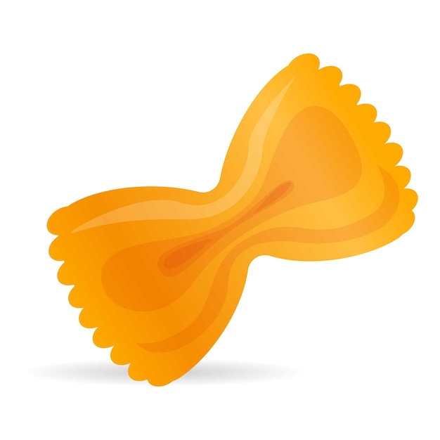 Vetor Ícone de massa farfalle ícone vetorial de pasta farfalle para design web isolado em fundo branco