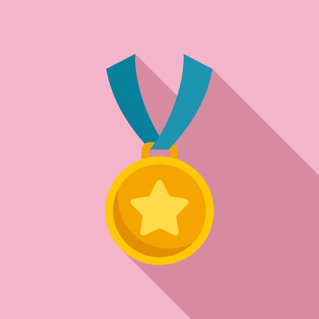 Ícone de medalha de ouro vetor plano Taxa de cliente de atendimento ao cliente