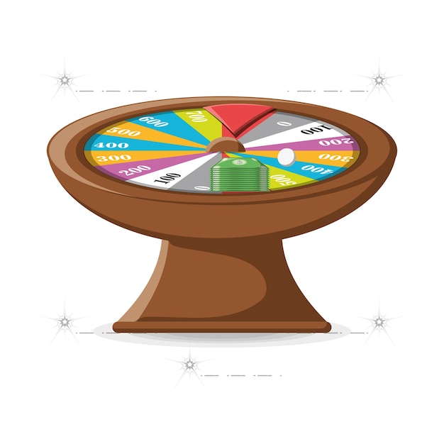 ícone de mesa de roda de fortuna