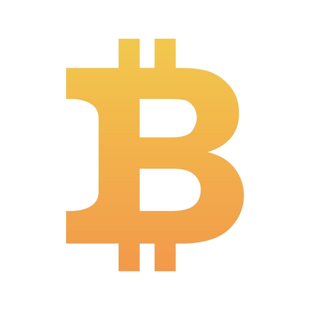 Ícone de modelo de design de elemento de logotipo bitcoin