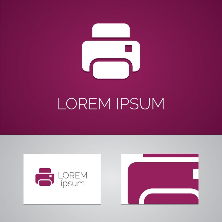 Vetor ícone de modelo de logotipo da impressora