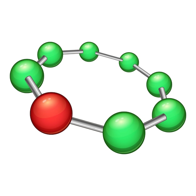 Ícone de molécula médica cartoon ilustração do ícone vetor de molécula médica para web