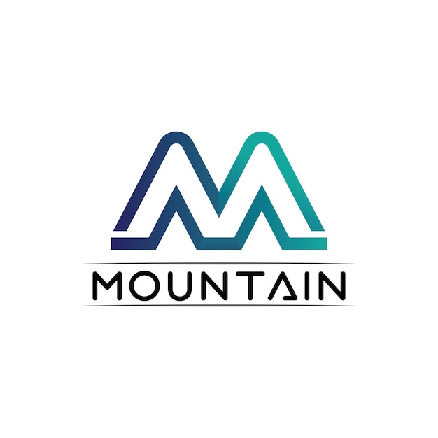 Ícone de montanha modelo de logotipo design de ilustração vetorial aventura ao ar livre e logotipo de design de expedição