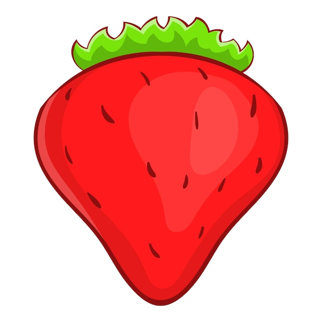 Ícone de morango ilustração de desenho animado de ícone vetorial de morango para a web
