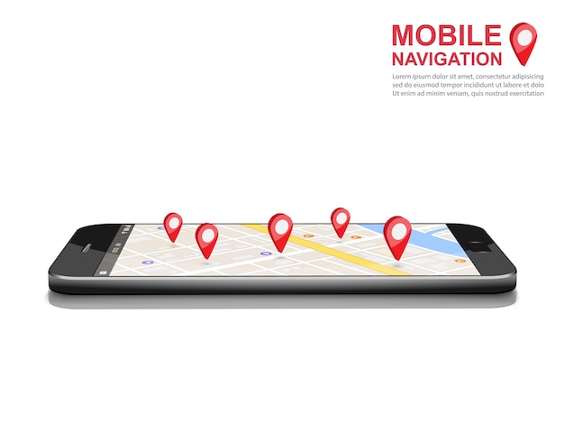 Ícone de navegação gps smartphone