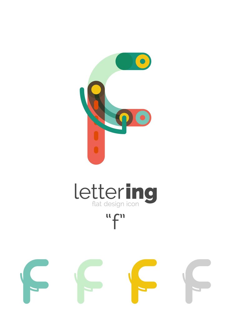 Vetor ícone de negócios do logotipo da fonte da letra do alfabeto