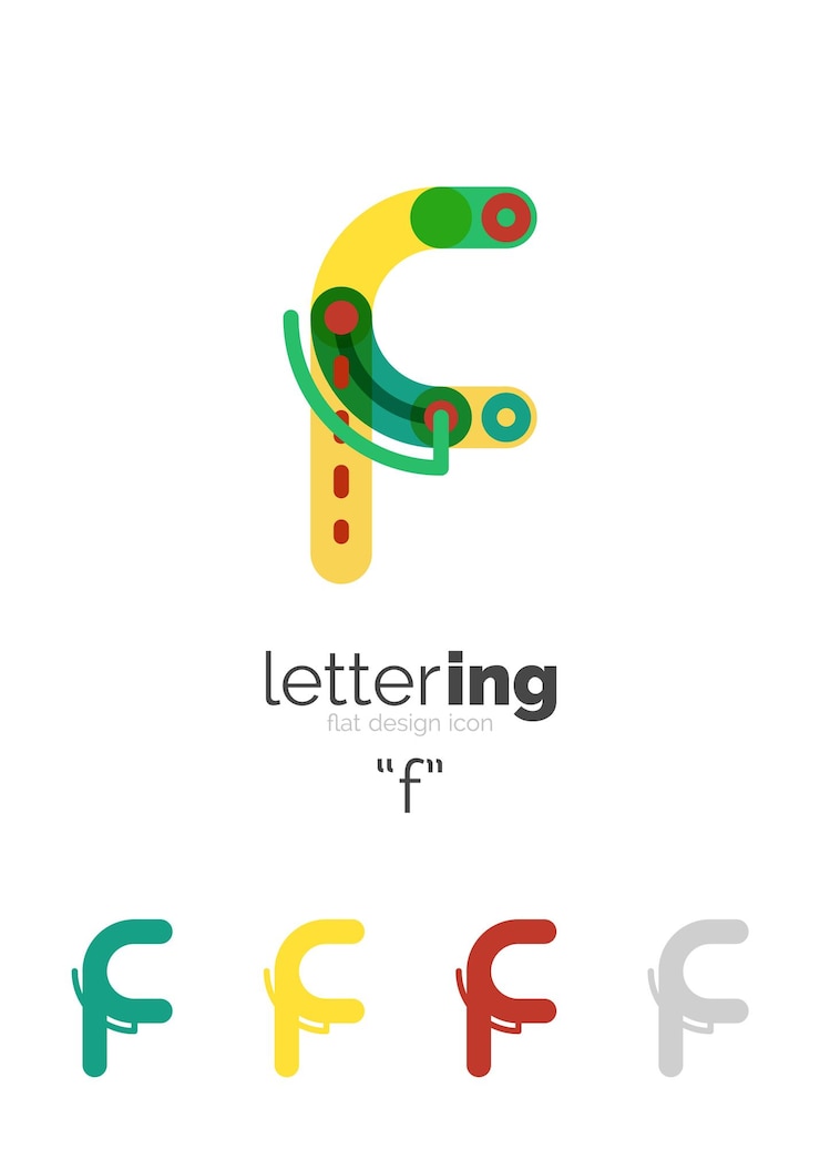 Vetor ícone de negócios do logotipo da fonte da letra do alfabeto