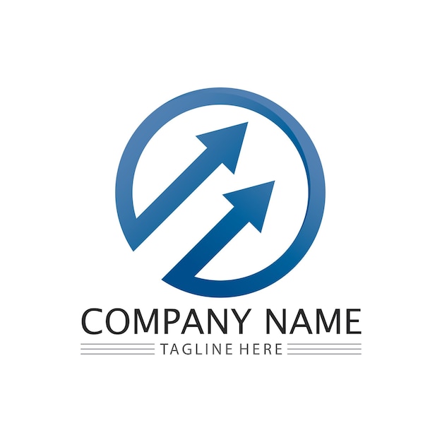 Ícone de negócios e gráfico de vetor de design de logotipo