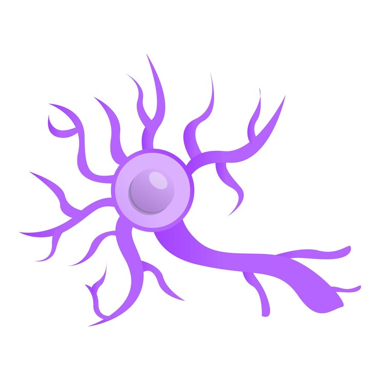 Vetor ícone de neurônio da doença ícone de vetor de neurônio de doença para design web isolado em fundo branco