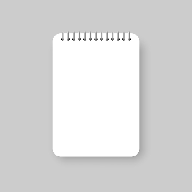 Ícone de notebook em estilo simples Ilustração vetorial de folha de papel em fundo isolado Conceito de negócio de sinal de página
