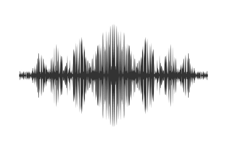 Ícone de onda sonora de onda sonora de voz