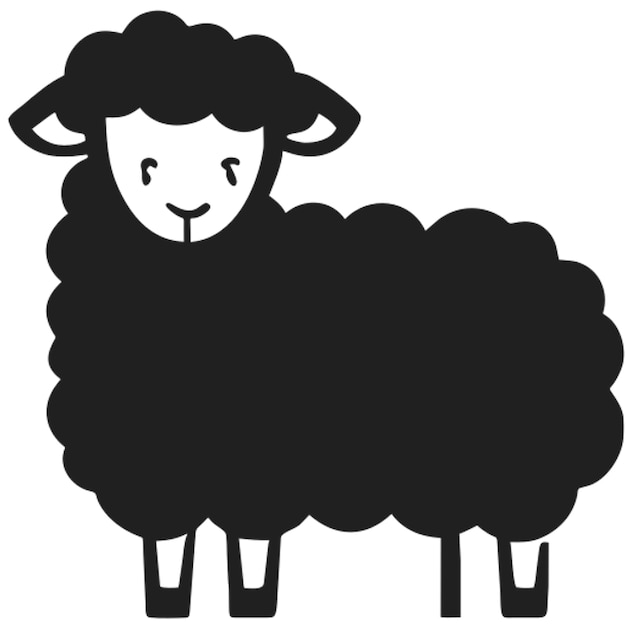 Ícone de ovelha bonita