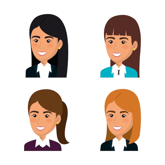 ícone de personagens de avatares de empresários