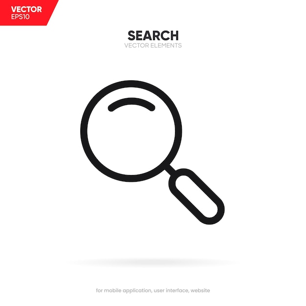 ícone de pesquisa de análise de pesquisa de pesquisa de botão de pesquisa 3d para site de aplicativo móvel de mídia social