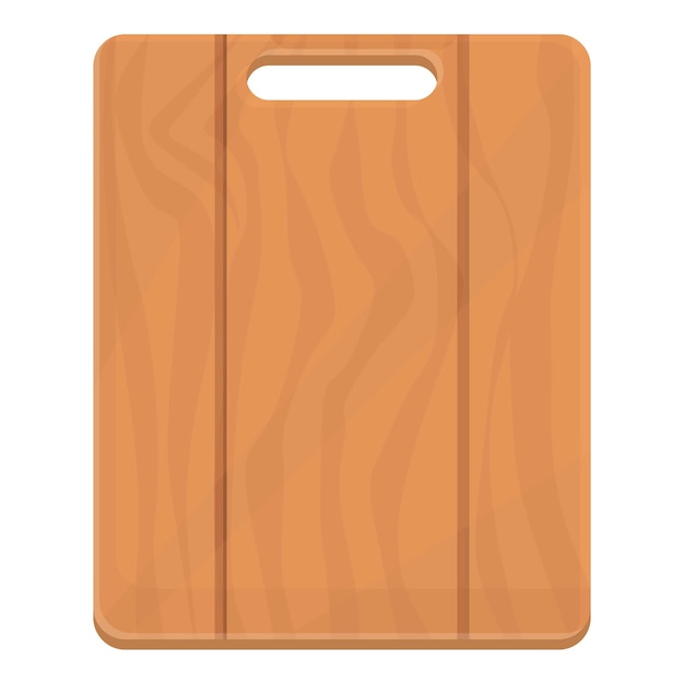 Ícone de placa artesanal vetor de desenho animado produto cortado cozinha conveniente
